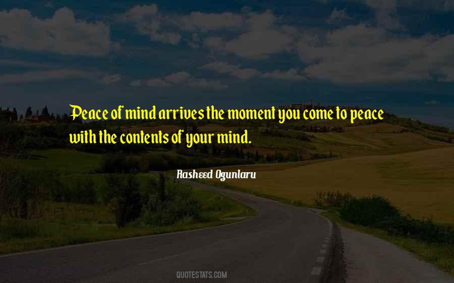 Moment Of Peace Quotes #1332359