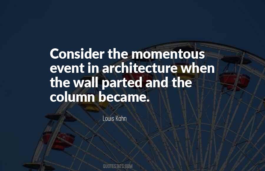 Momentous Event Quotes #1515326