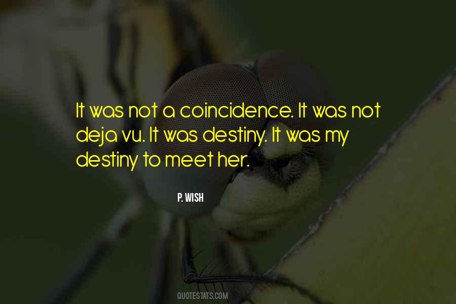 Quotes About Coincidence And Destiny #1765306