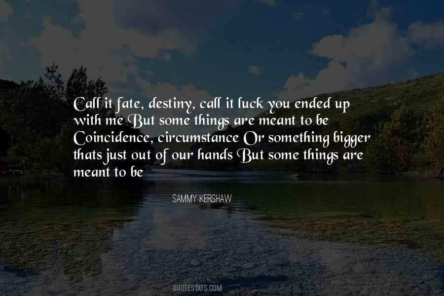 Quotes About Coincidence And Destiny #931467