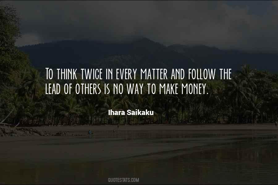 Money Matter Quotes #392428