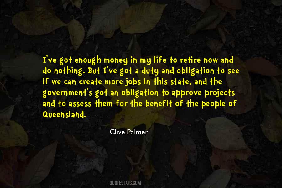 Money Obligation Quotes #1129446