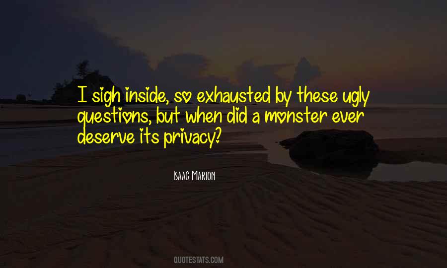 Monster Inside Me Quotes #1220712