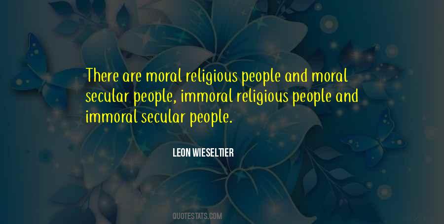 Moral And Immoral Quotes #1414919