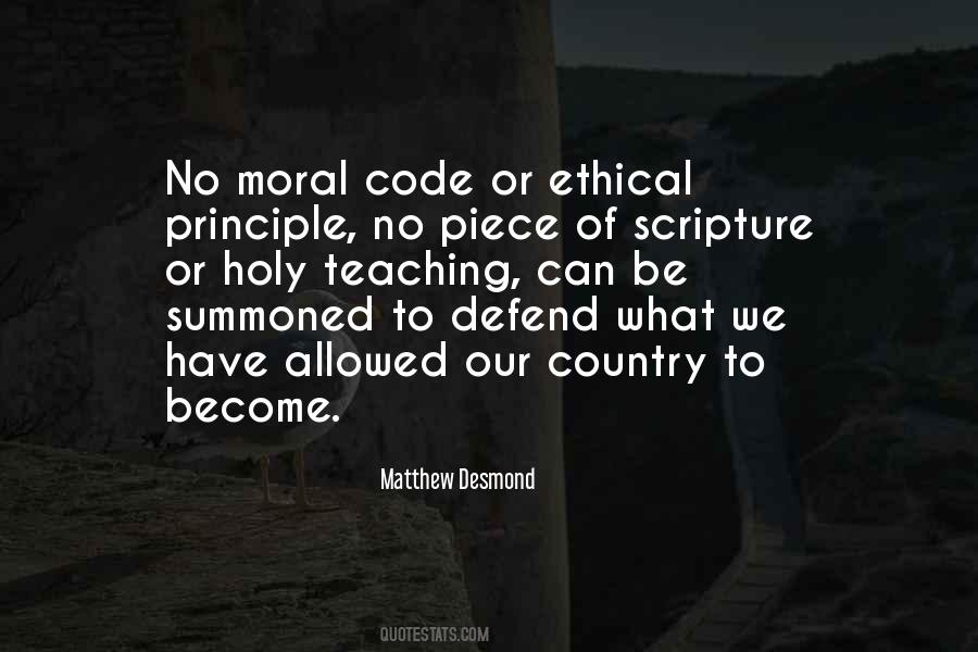 Moral Principle Quotes #1867455