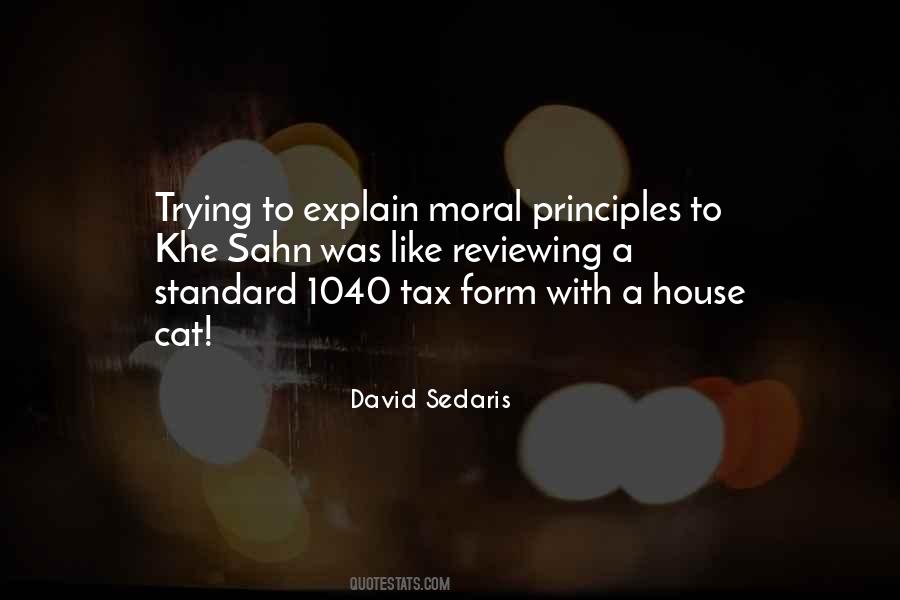 Moral Principles Quotes #436522