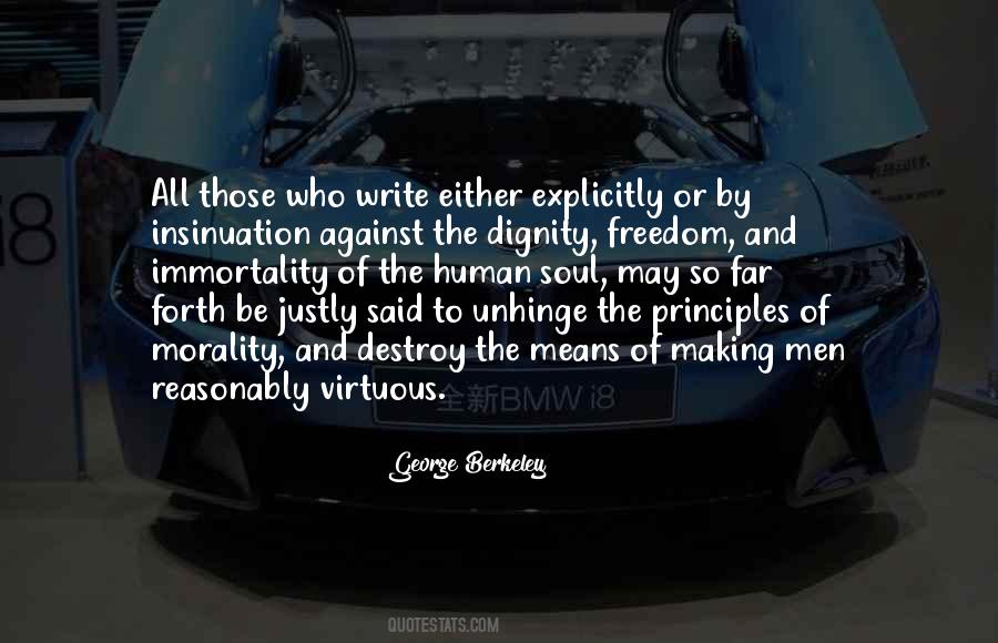 Morality And Freedom Quotes #180974