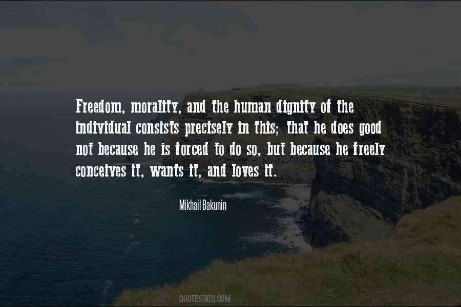 Morality And Freedom Quotes #90352