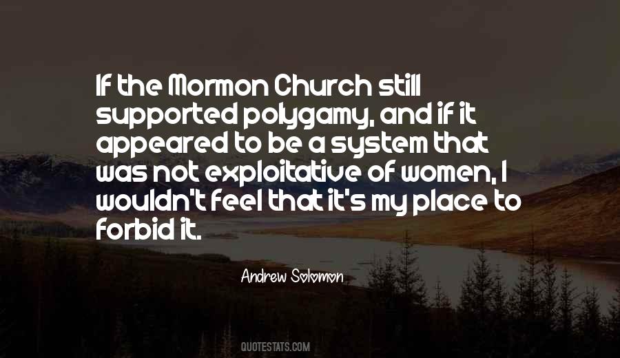 Mormon Polygamy Quotes #562021