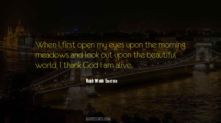 Morning Thank God Quotes #1696615