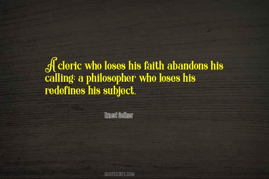 Quotes About Cleric #1225133