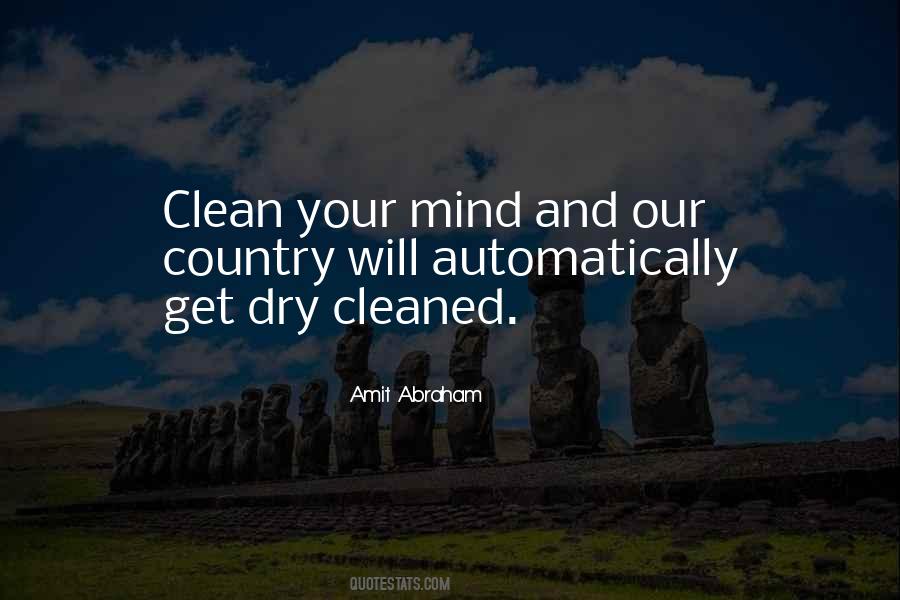 Quotes About Cleaned #256547