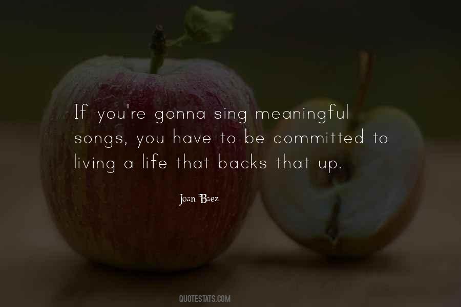 Most Meaningful Song Quotes #1739496