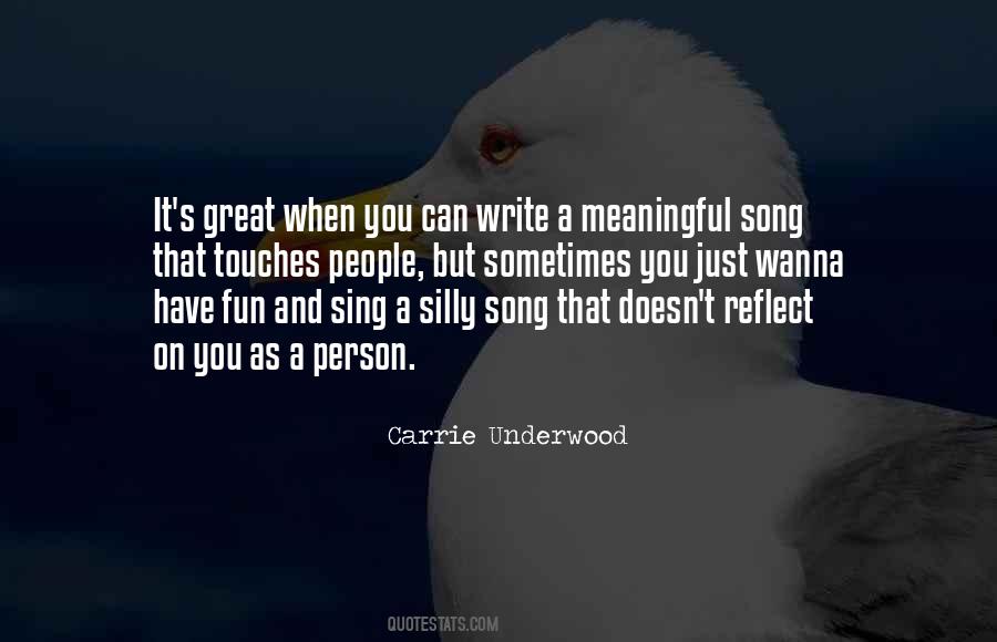 Most Meaningful Song Quotes #436174
