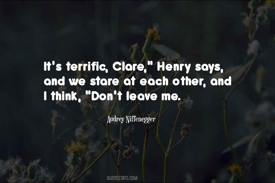 Quotes About Clare #394110