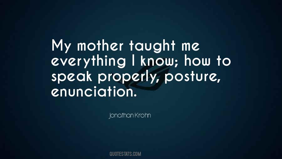 Mother Taught Me Quotes #9321