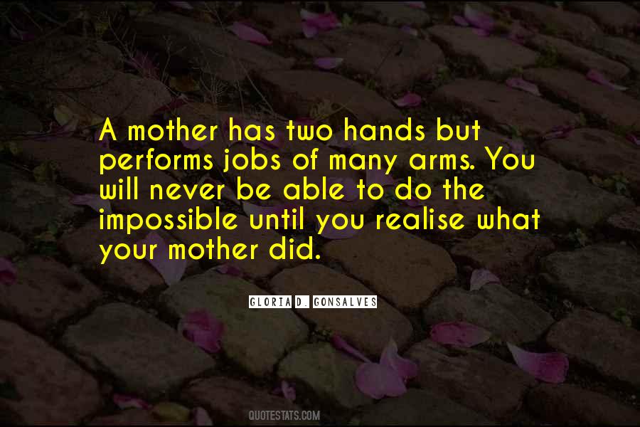 Mother's Arms Quotes #1640463