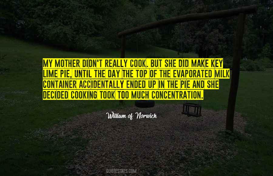 Mother's Cooking Quotes #337316