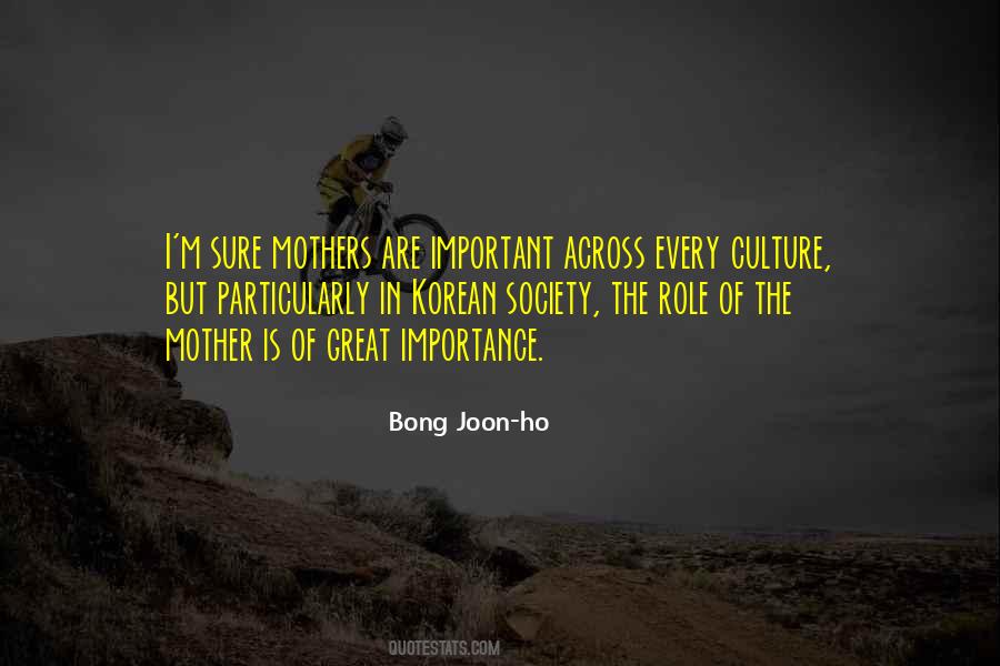 Mother's Role Quotes #288046