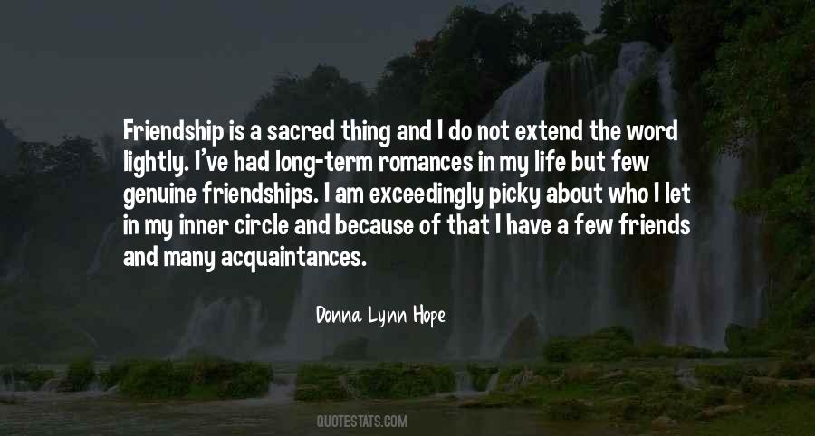 Quotes About Circle Of Friendship #1481804