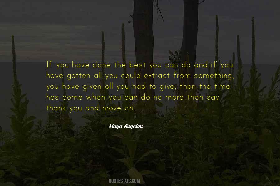 Move On Time Quotes #236158