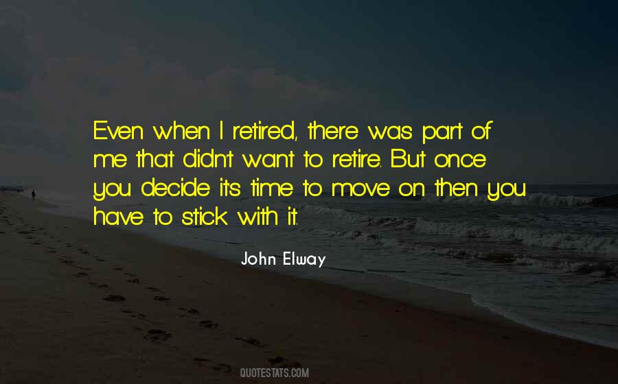 Move On Time Quotes #722660