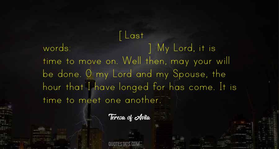 Move On Time Quotes #764574