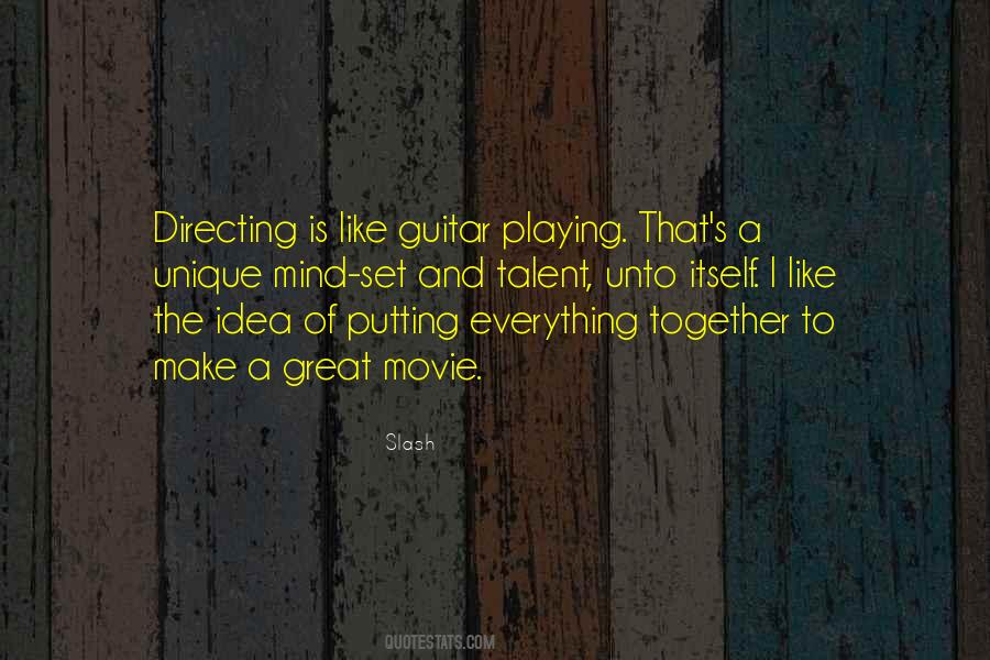 Movie Directing Quotes #1505178