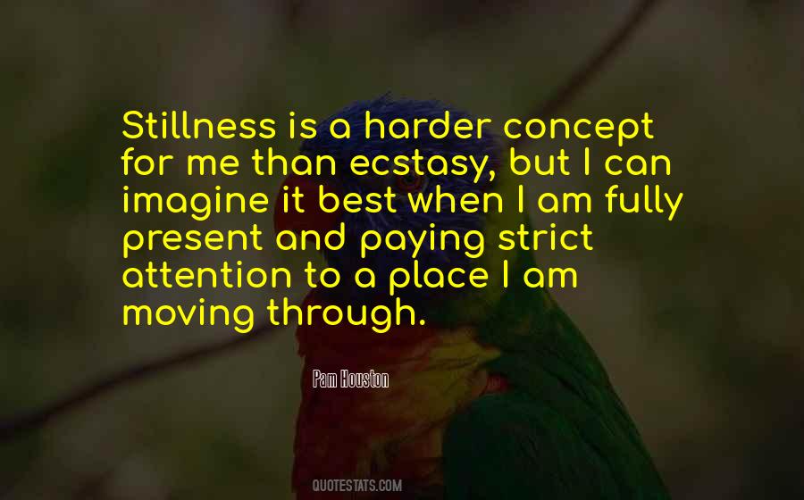 Moving Into Stillness Quotes #123215