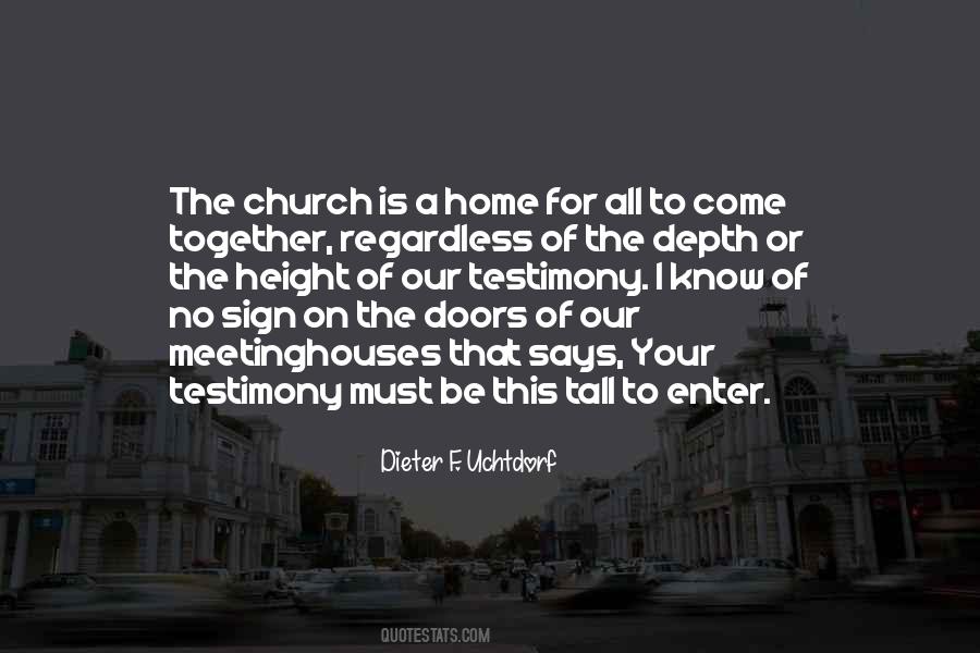 Quotes About Church Home #1364228