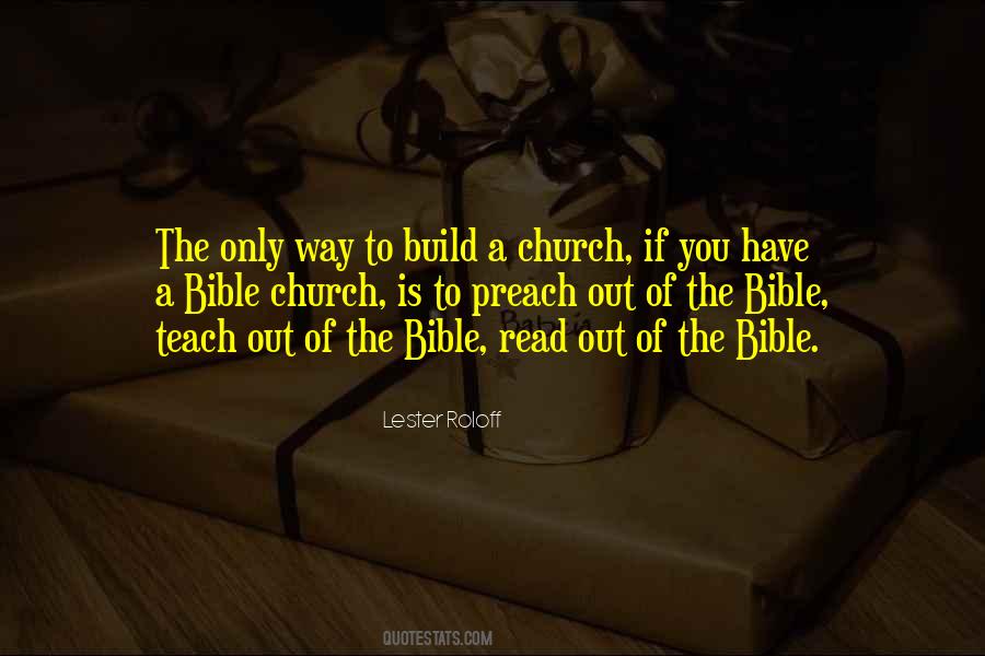 Quotes About Church Bible #607616