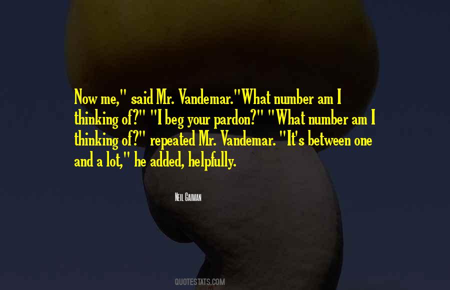 Mr Vandemar Quotes #544001