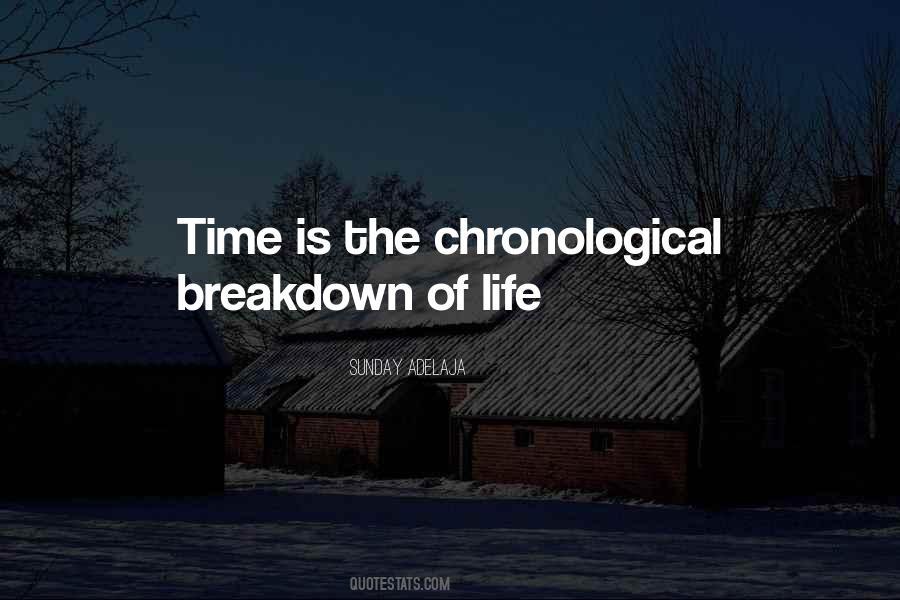 Quotes About Chronological #998365