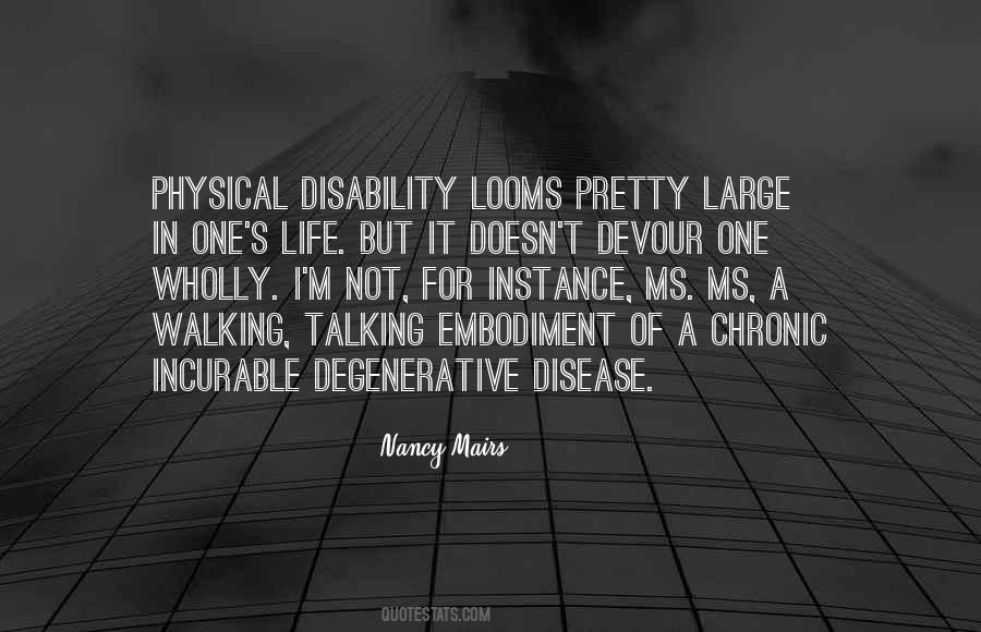 Quotes About Chronic Disease #532709