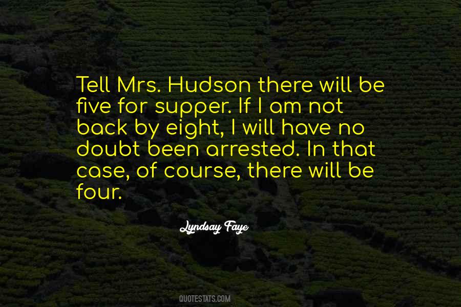 Mrs Hudson Quotes #64956