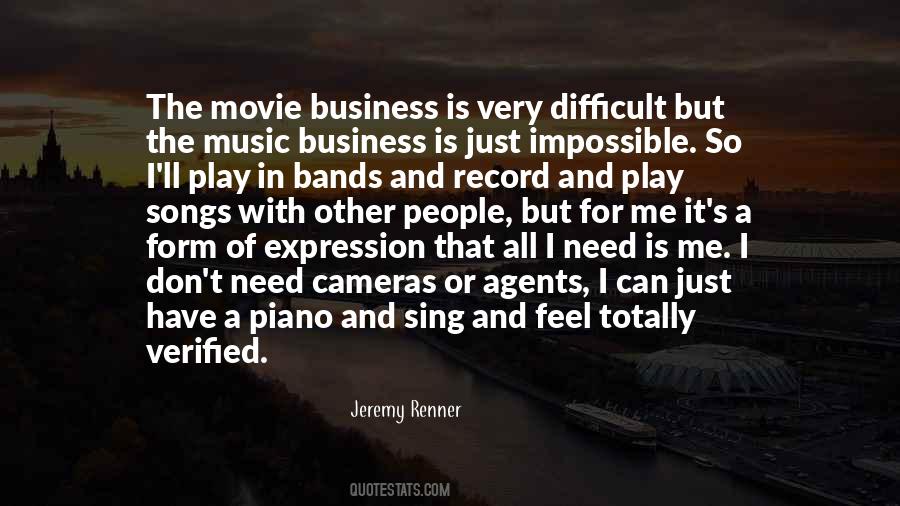 Music And Business Quotes #302141