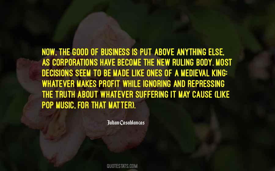 Music And Business Quotes #373180