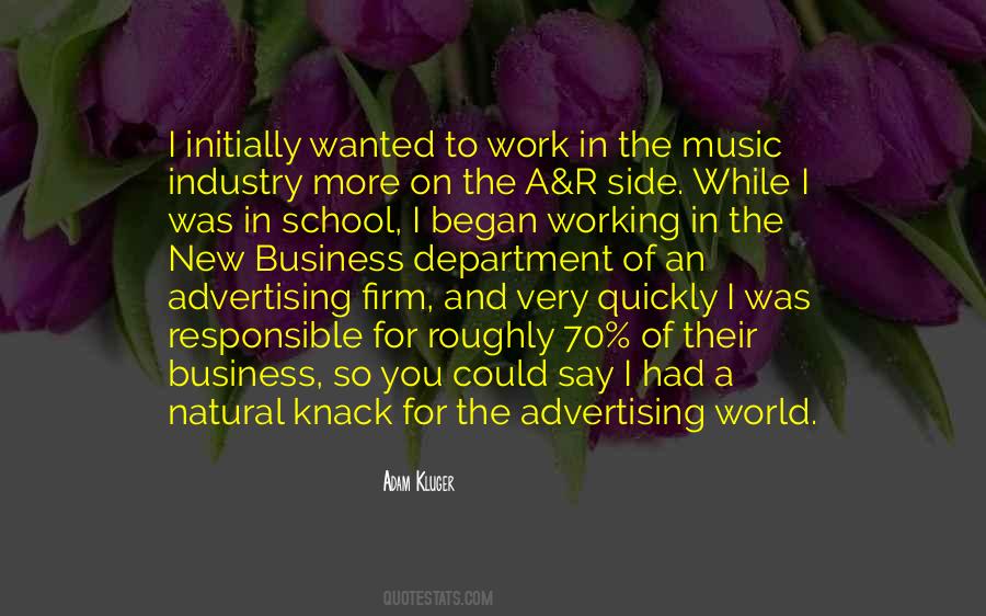 Music And Business Quotes #398212