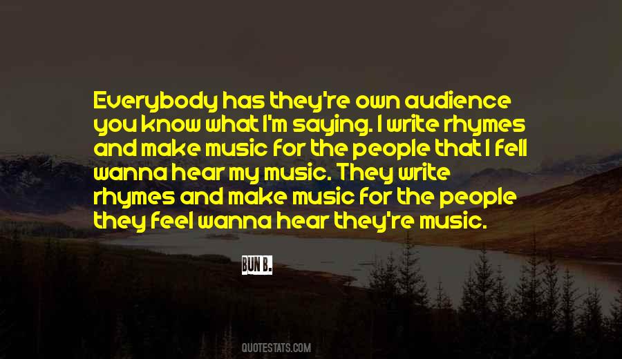 Music Audience Quotes #225033
