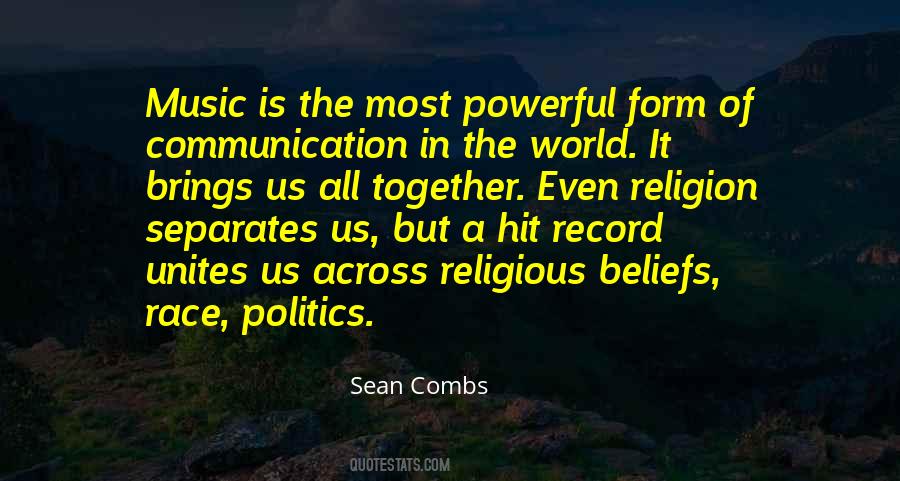 Music Brings Us Together Quotes #265459