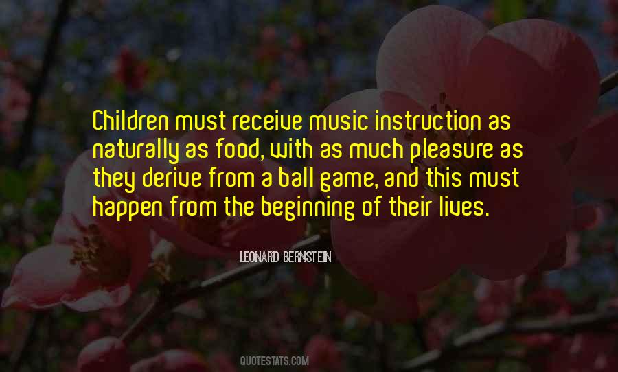 Music Instruction Quotes #214592