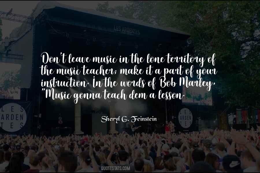Music Instruction Quotes #241631