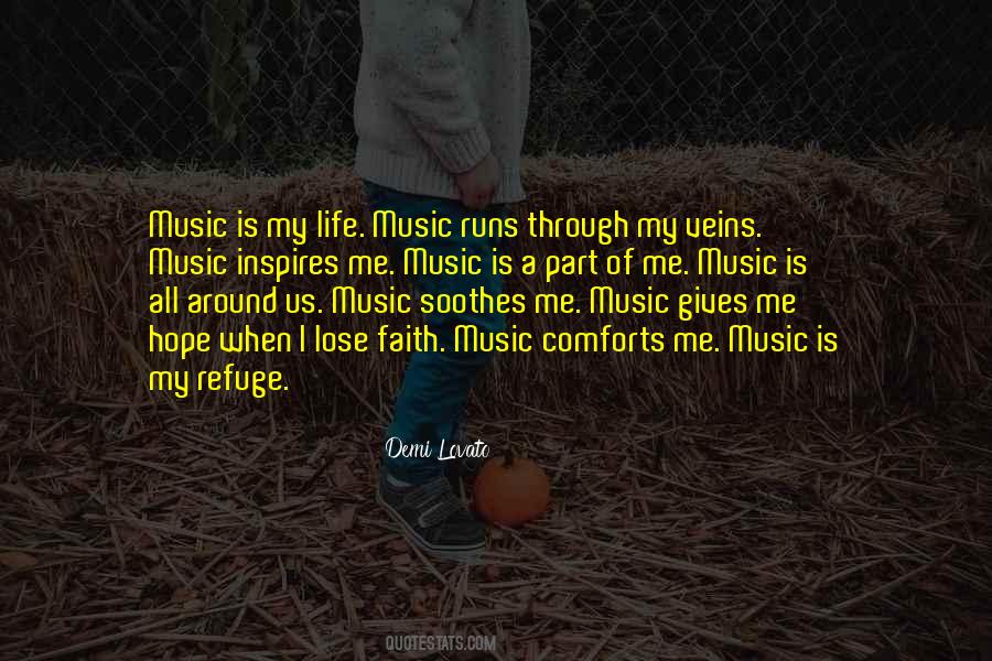 Music Is My Refuge Quotes #1201067