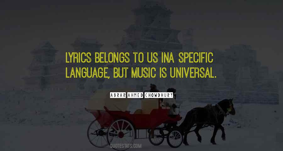 Music Is Universal Quotes #1249541