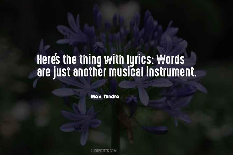 Musical Instrument Quotes #323787