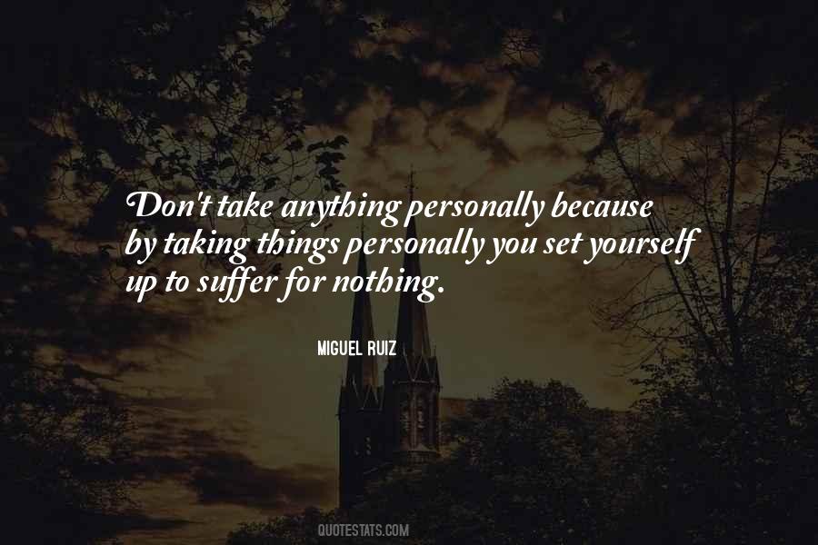 Quotes About Taking Things Personally #1288185