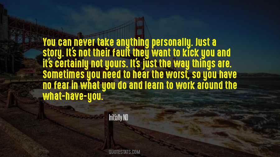 Quotes About Taking Things Personally #155054