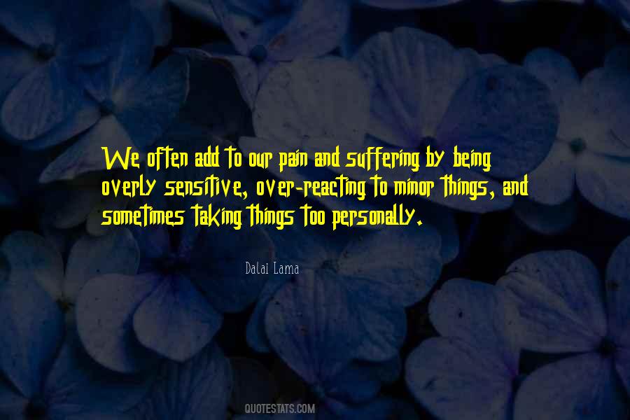 Quotes About Taking Things Personally #174732