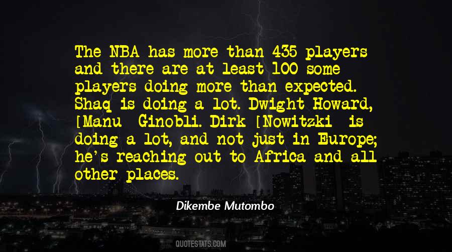 Mutombo Quotes #1308749