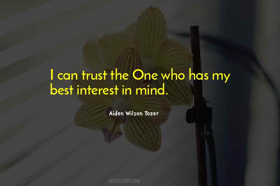 My Best Interest Quotes #1461209